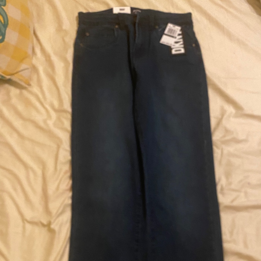 DKNY Women's Dark Blue Flare Jeans